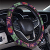 Cactus Pattern Print Design 08 Steering Wheel Cover with Elastic Edge