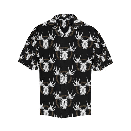 Moose Pattern Print Design 02 Men's Hawaiian Shirt