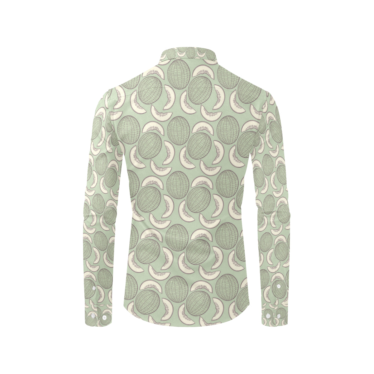 Cantaloupe Pattern Print Design 01 Men's Long Sleeve Shirt