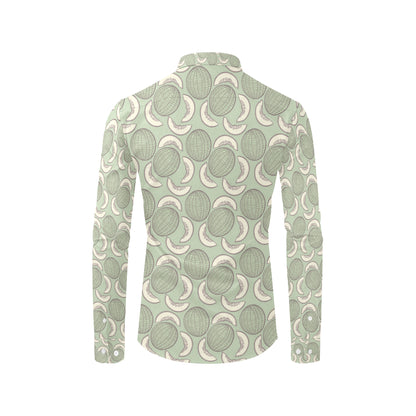 Cantaloupe Pattern Print Design 01 Men's Long Sleeve Shirt