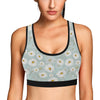 Daisy Pattern Print Design DS012 Sports Bra