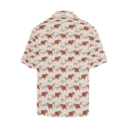 Bulldogs Pattern Print Design 04 Men's Hawaiian Shirt
