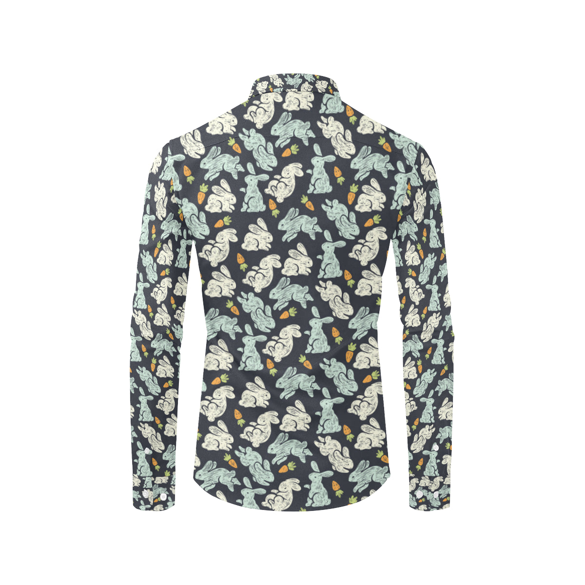 Bunny Pattern Print Design 04 Men's Long Sleeve Shirt