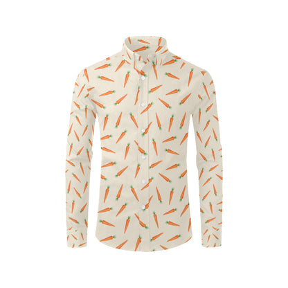 Carrot Pattern Print Design 07 Men's Long Sleeve Shirt