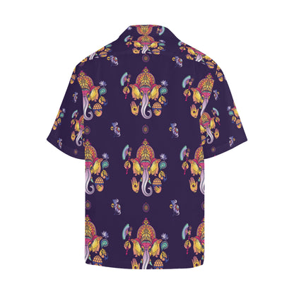 Ganesha Pattern Print Design 04 Men's Hawaiian Shirt