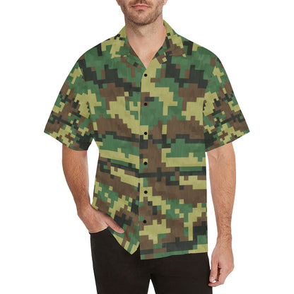 ACU Army Digital Pattern Print Design 02 Men's Hawaiian Shirt