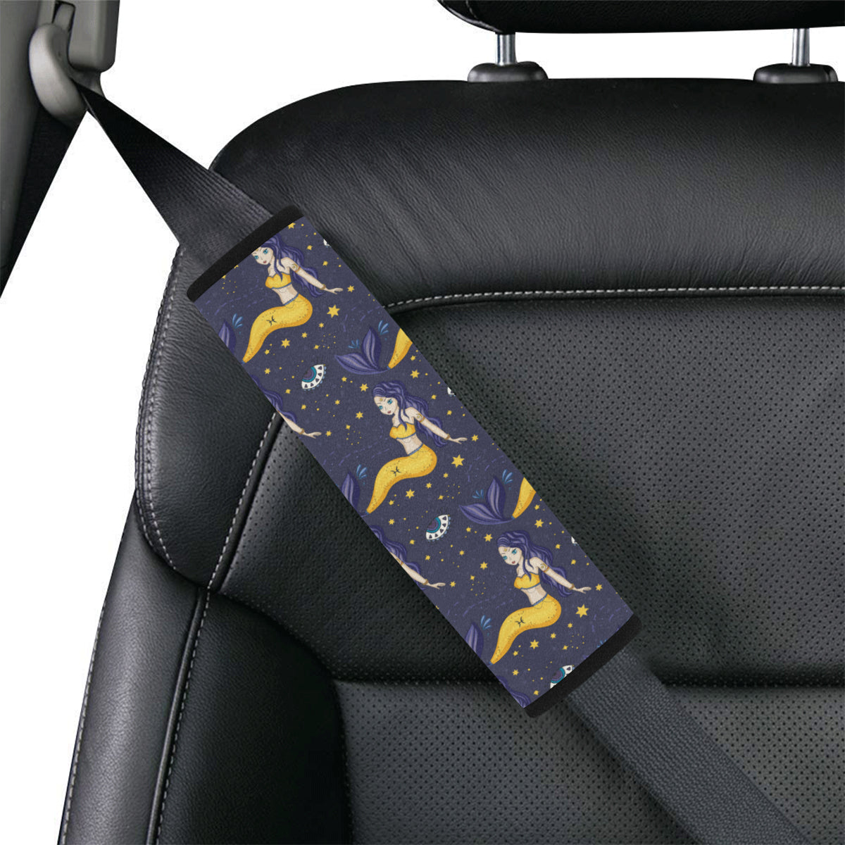 Pisces Pattern Print Design A04 Car Seat Belt Cover