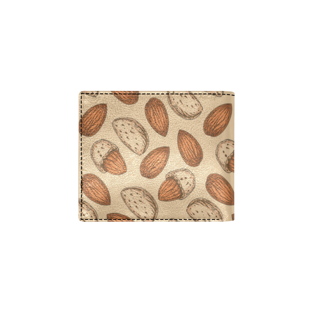 Almond Pattern Print Design 04 Men's ID Card Wallet