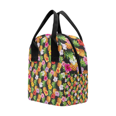 Pineapple Hibiscus Insulated Lunch Bag