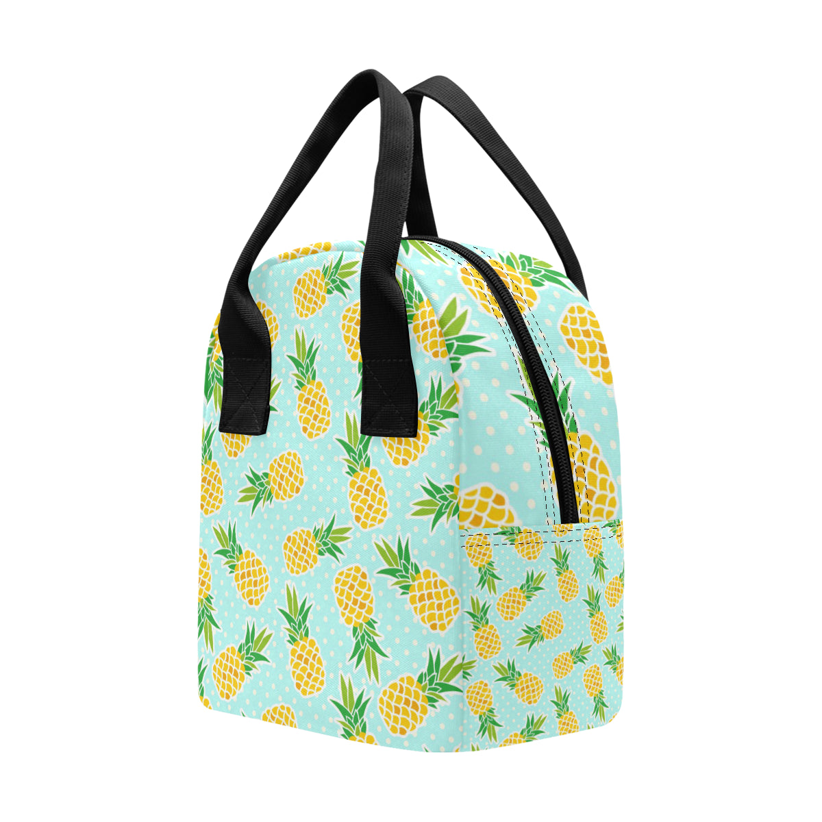 Pineapple Pattern Print Design PP01 Insulated Lunch Bag