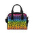 Rainbow Leopard Pattern Print Design A01 Shoulder Handbag