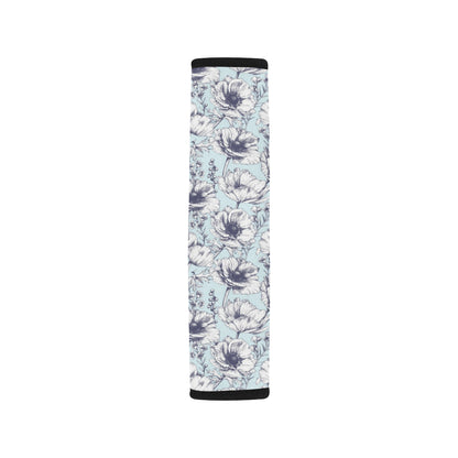 Anemone Pattern Print Design 02 Car Seat Belt Cover