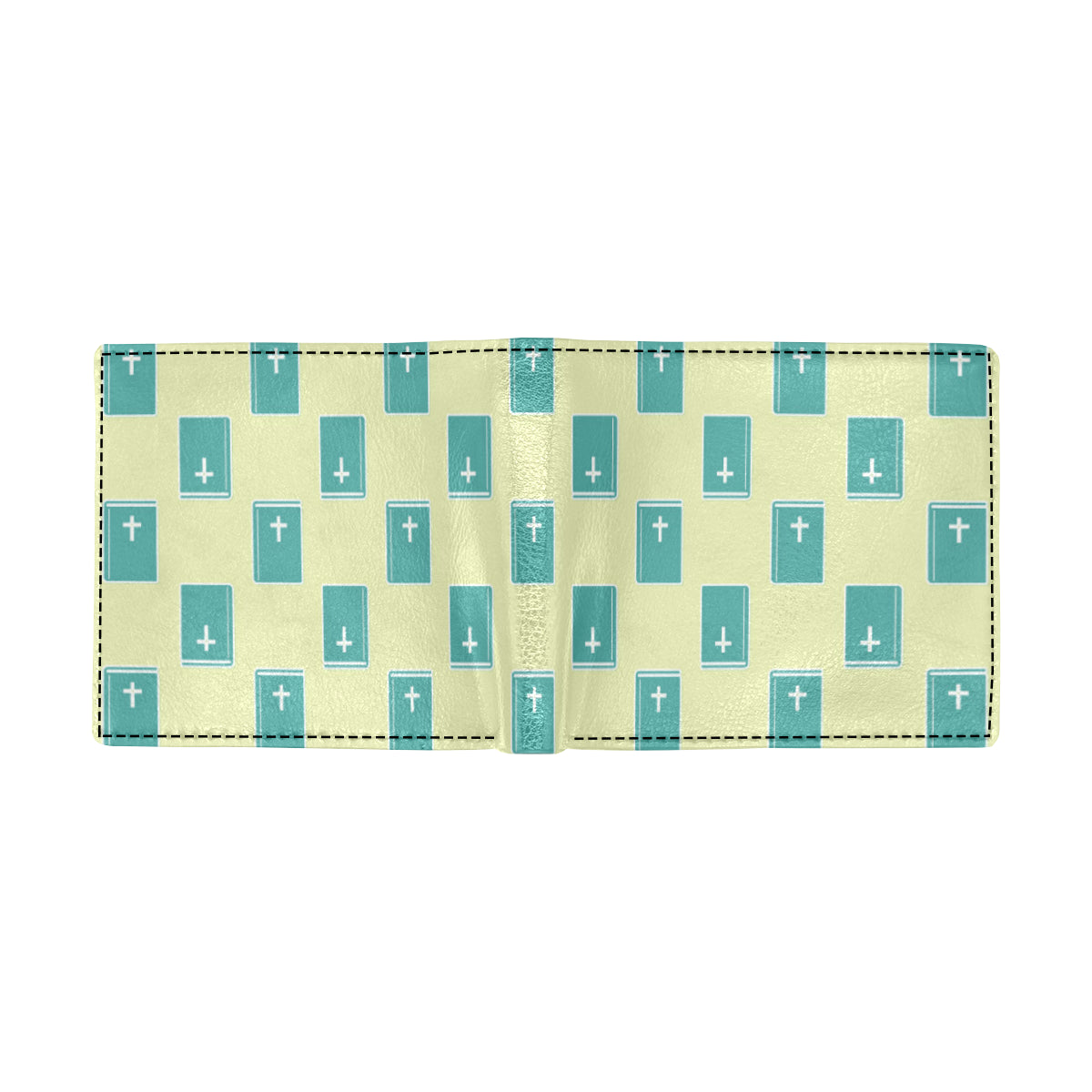 Bible Pattern Print Design 04 Men's ID Card Wallet