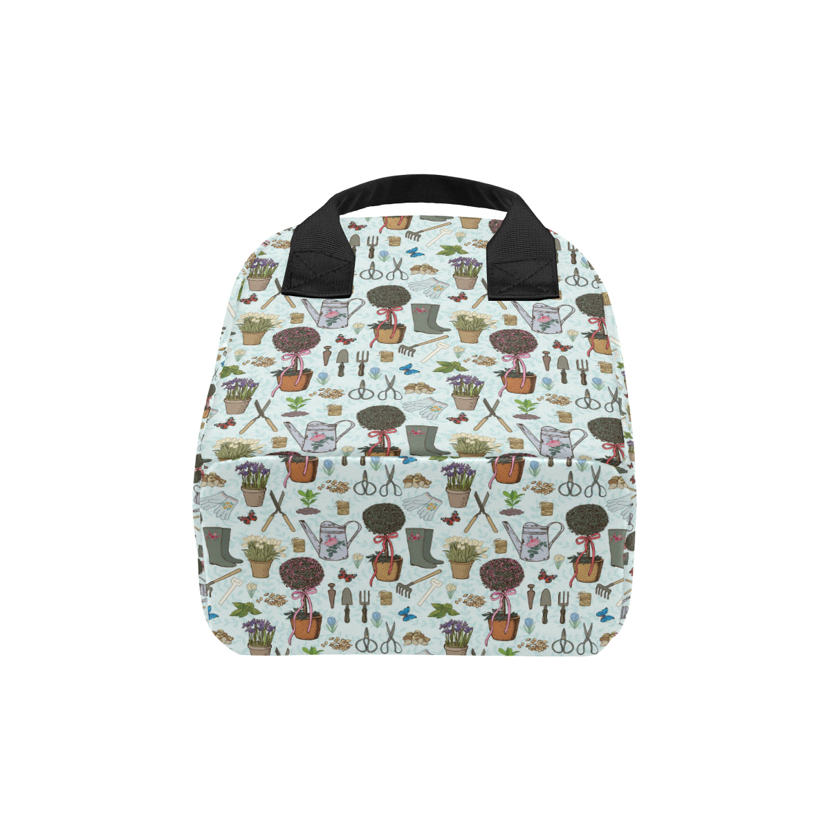 Gardening Pattern Print Design G01 Insulated Lunch Bag