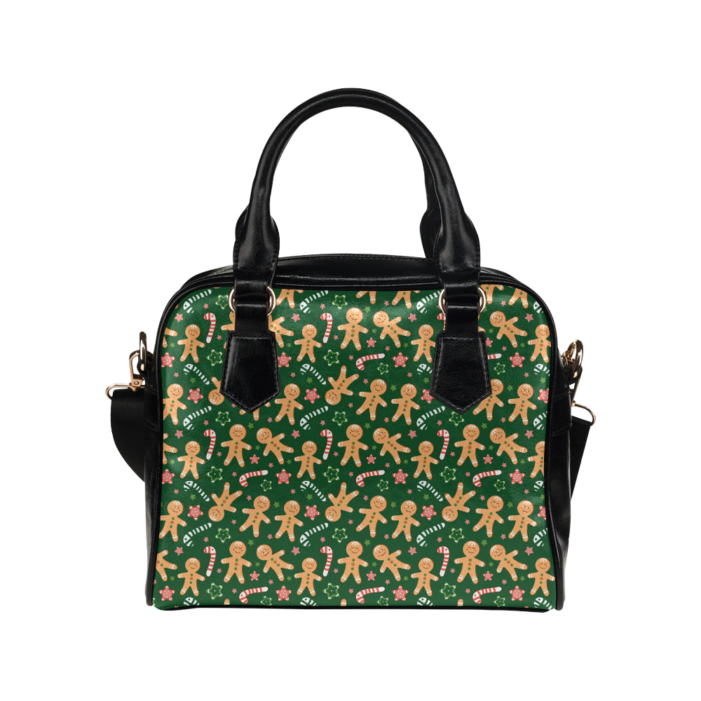 Gingerbread Pattern Print Design 04 Shoulder Handbag