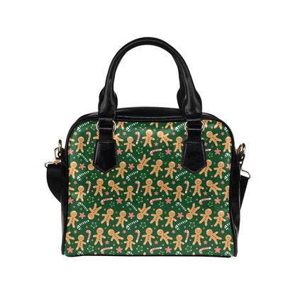 Gingerbread Pattern Print Design 04 Shoulder Handbag
