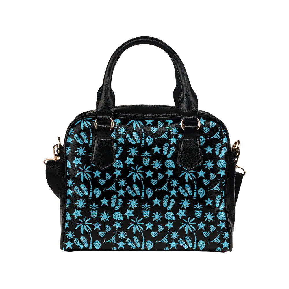 Beach Scene Pattern Print Design 03 Shoulder Handbag