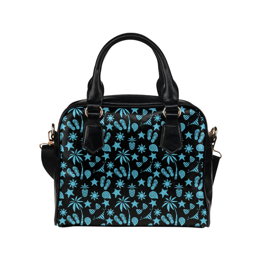 Beach Scene Pattern Print Design 03 Shoulder Handbag