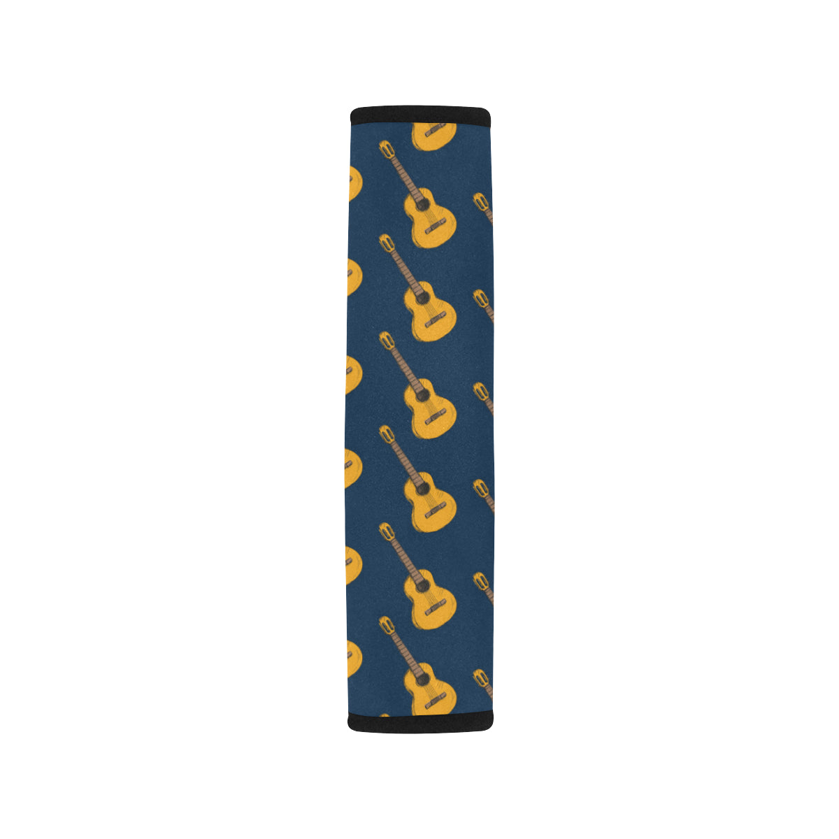 Acoustic Guitar Pattern Print Design 04 Car Seat Belt Cover