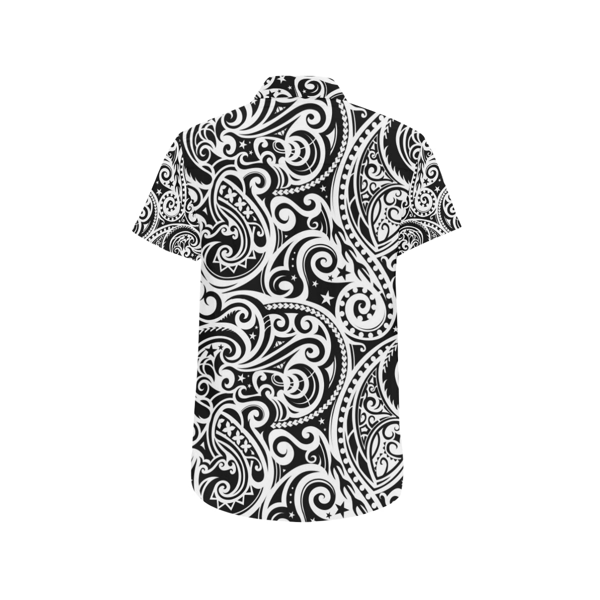 Polynesian Traditional Tribal Men's Short Sleeve Button Up Shirt