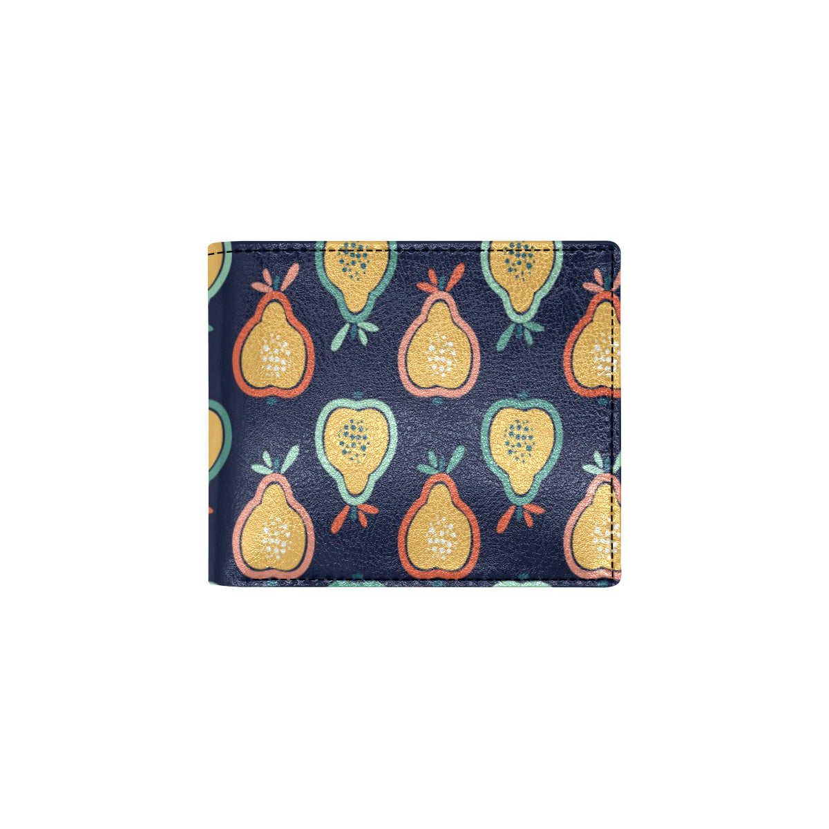 Pear Pattern Print Design PE03 Men's ID Card Wallet