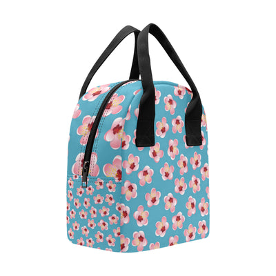 Cherry Blossom Pattern Print Design CB09 Insulated Lunch Bag