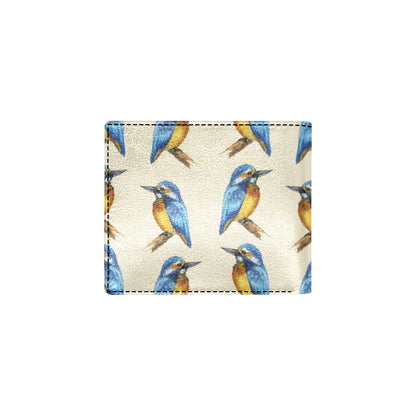 Kingfisher Pattern Print Design 01 Men's ID Card Wallet