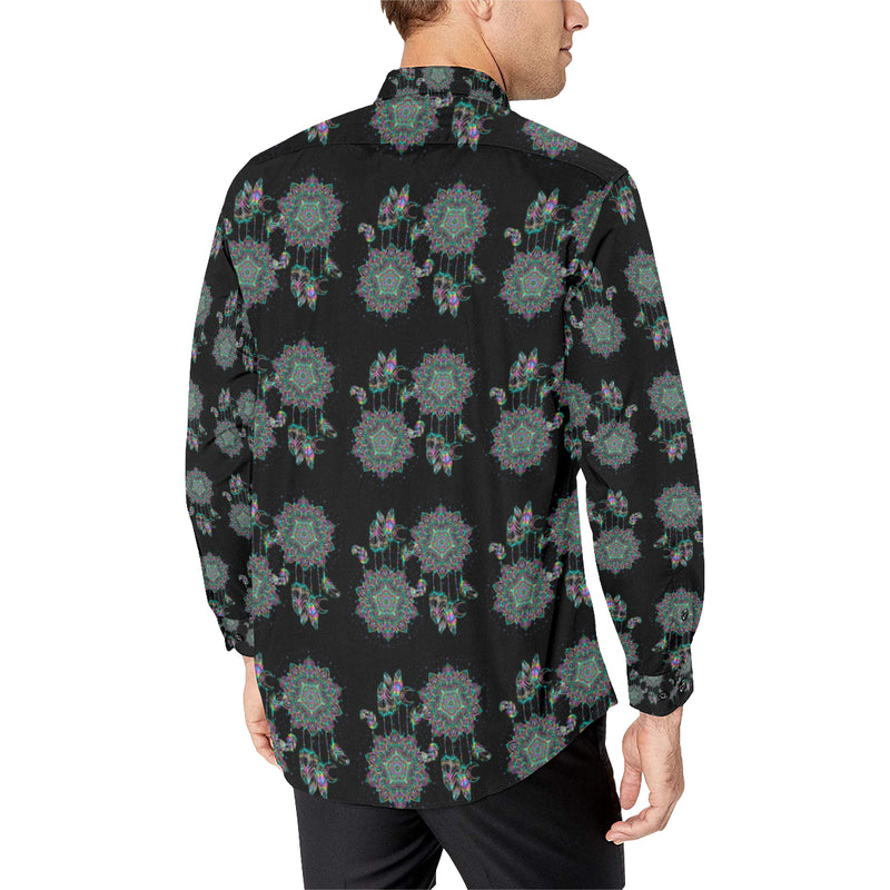 Dream Catcher Colorful Hand Draw Men's Long Sleeve Shirt