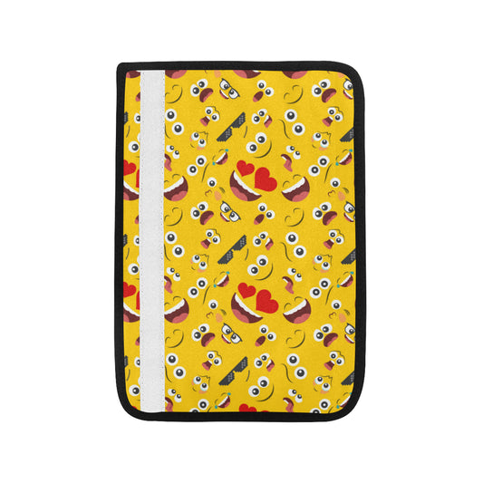Emoji Face Print Pattern Car Seat Belt Cover