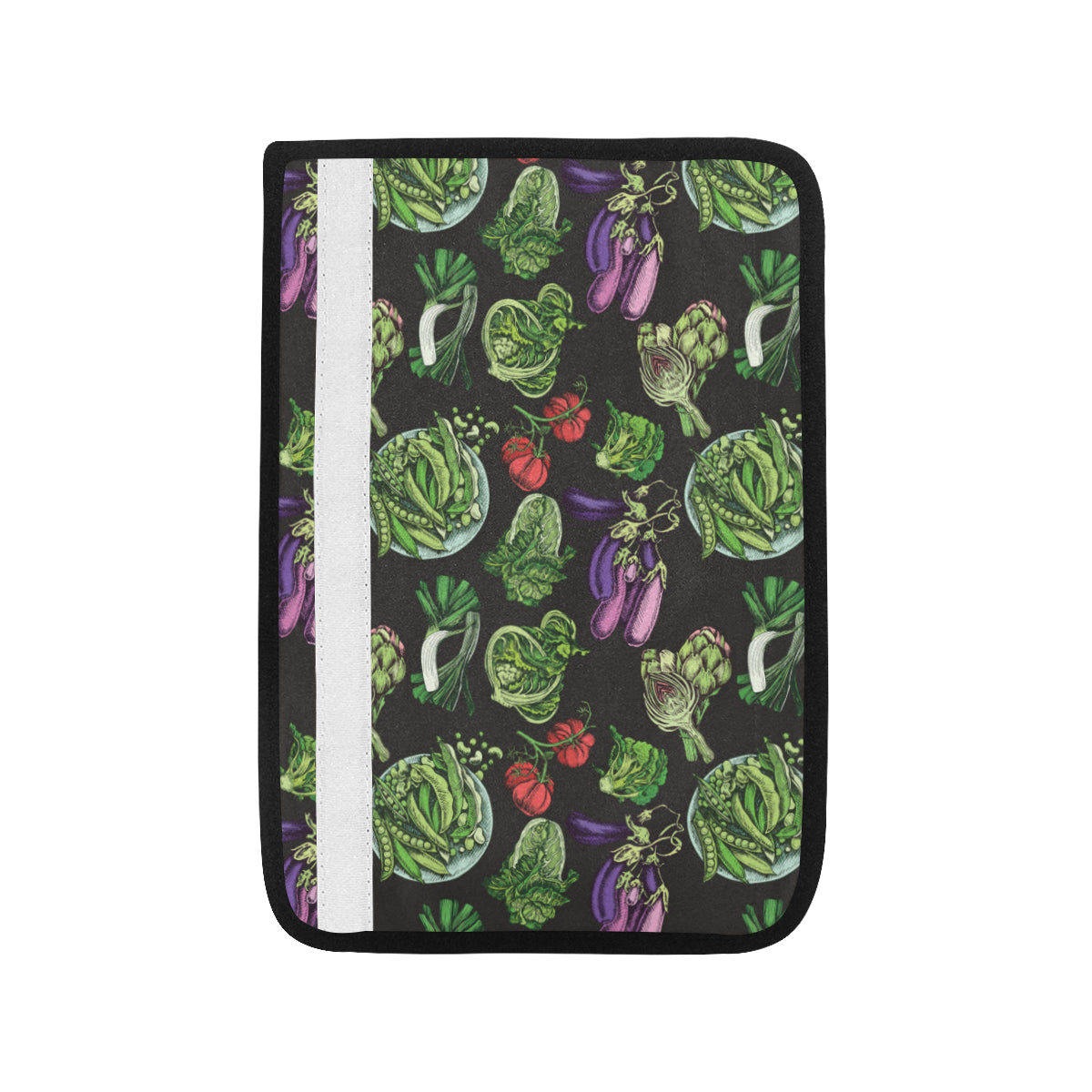 Lettuce Pattern Print Design 01 Car Seat Belt Cover