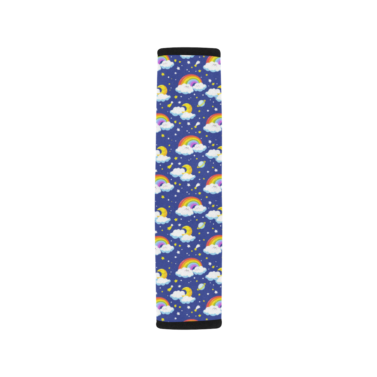 Rainbow Space Design Print Car Seat Belt Cover