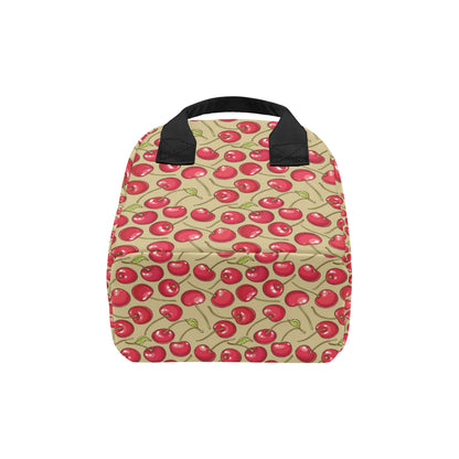 Cherry Pattern Print Design CH05 Insulated Lunch Bag