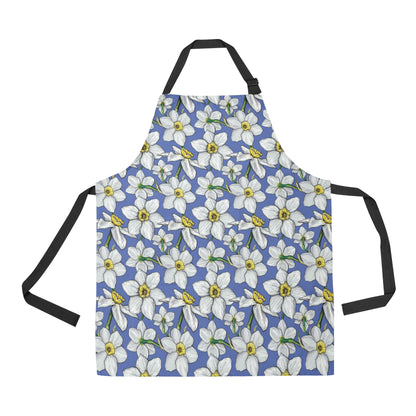 Daffodils Pattern Print Design DF08 Apron with Pocket