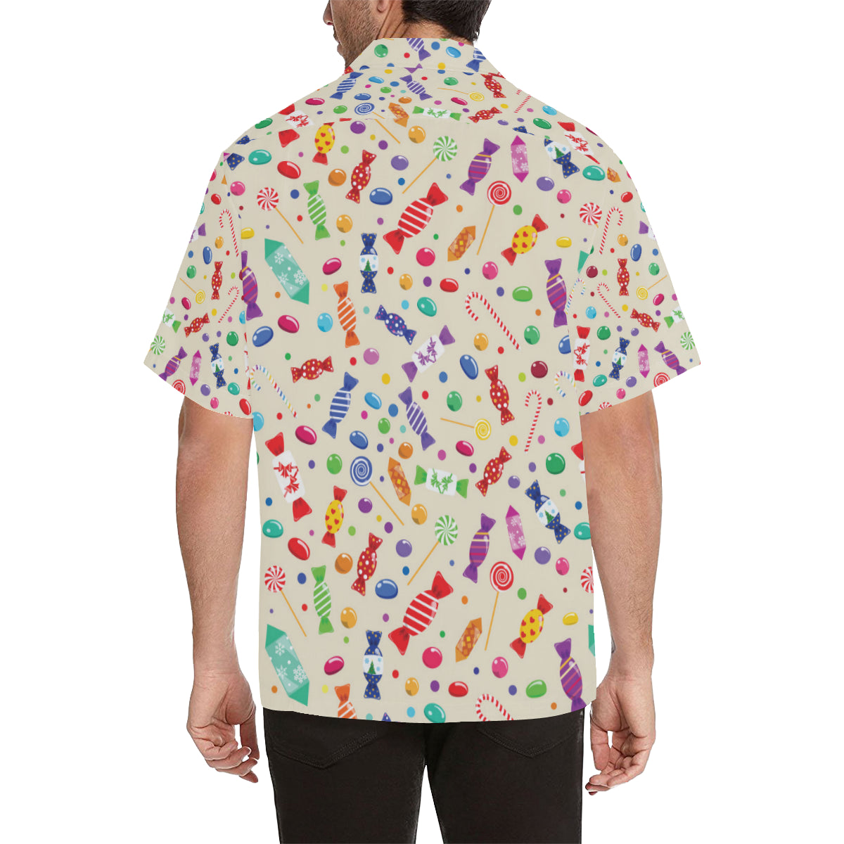 Candy Pattern Print Design 04 Men's Hawaiian Shirt