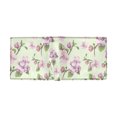 Apple blossom Pattern Print Design AB05 Men's ID Card Wallet