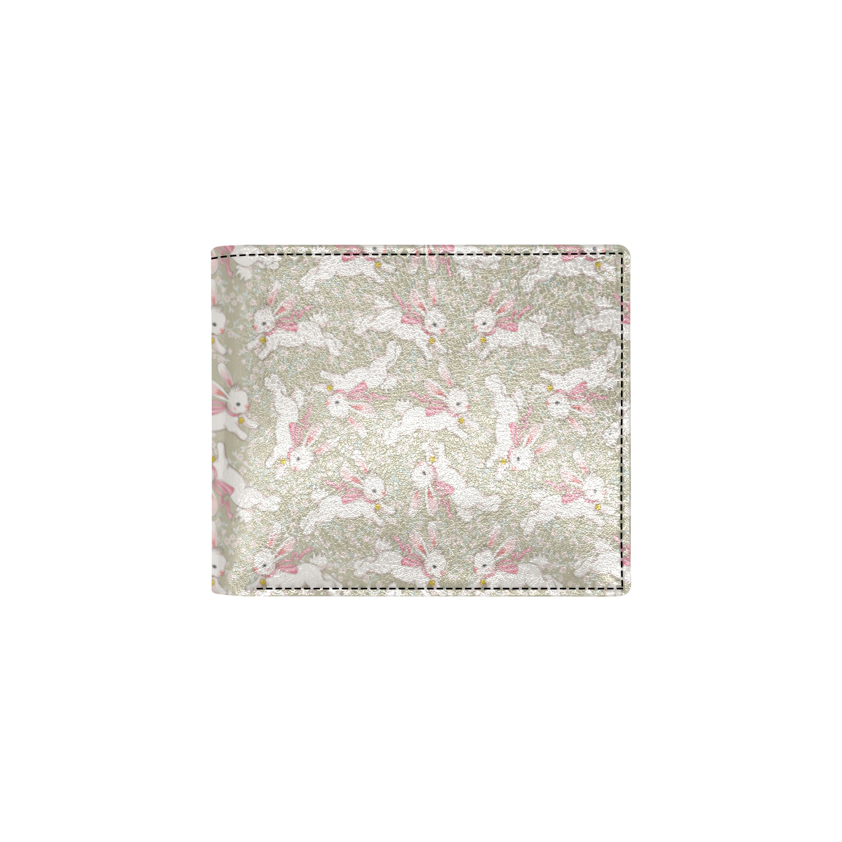 Bunny Pattern Print Design 06 Men's ID Card Wallet