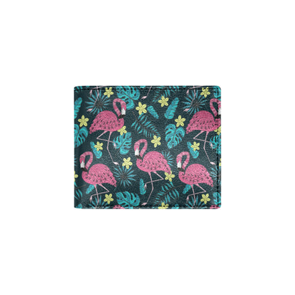 Flamingo Print Pattern Men's ID Card Wallet