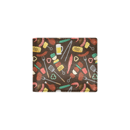 Barbecue Pattern Print Design 05 Men's ID Card Wallet