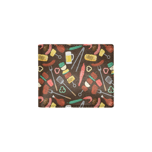 Barbecue Pattern Print Design 05 Men's ID Card Wallet