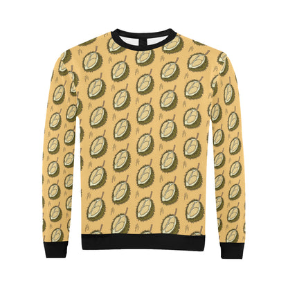 Durian Pattern Print Design DR02 Men Long Sleeve Sweatshirt