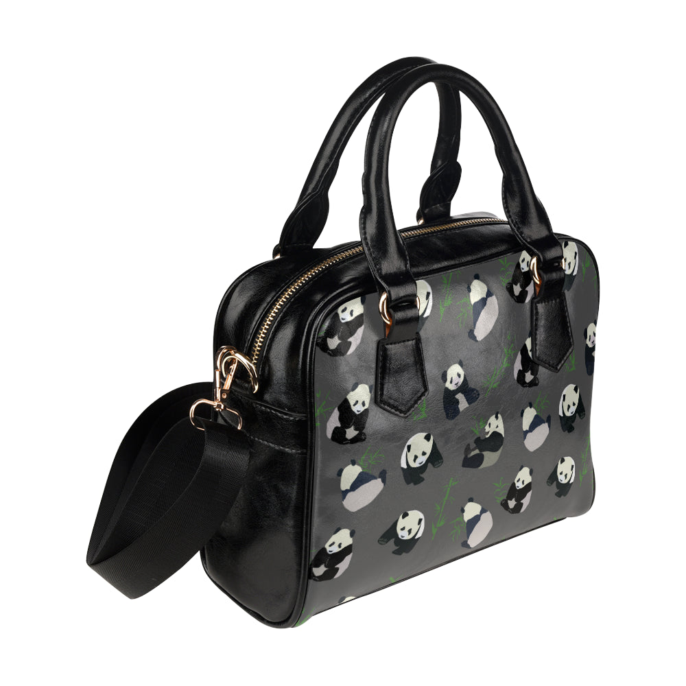 Panda Pattern Print Design A06 Shoulder Handbag