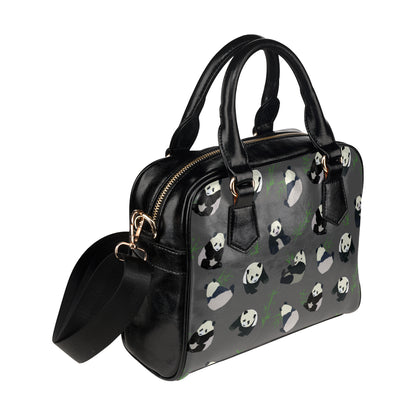 Panda Pattern Print Design A06 Shoulder Handbag
