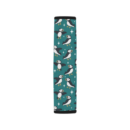 Puffin Pattern Print Design A05 Car Seat Belt Cover