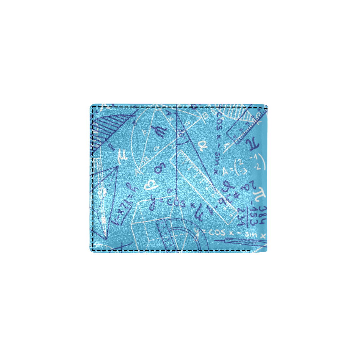 Math Pattern Print Design 02 Men's ID Card Wallet