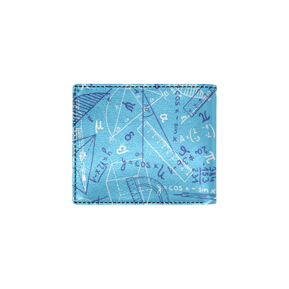 Math Pattern Print Design 02 Men's ID Card Wallet