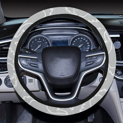 Angel Wings Pattern Print Design 01 Steering Wheel Cover with Elastic Edge