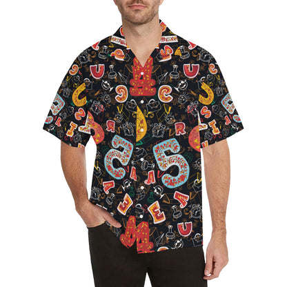Number Pattern Print Design A03 Men's Hawaiian Shirt