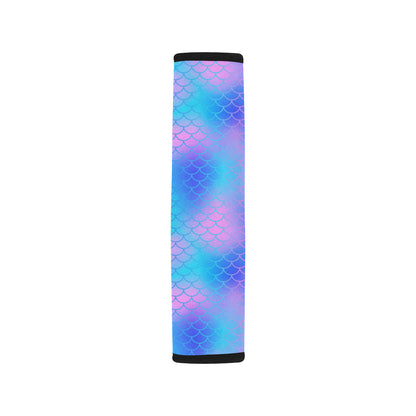 Mermaid Scales Pattern Print Design 04 Car Seat Belt Cover