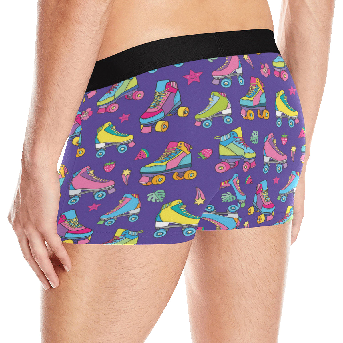 Roller skate Colorful Pattern Print Design A05 Men's Boxer Briefs