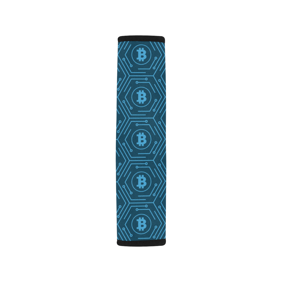 Cryptocurrency Pattern Print Design 04 Car Seat Belt Cover